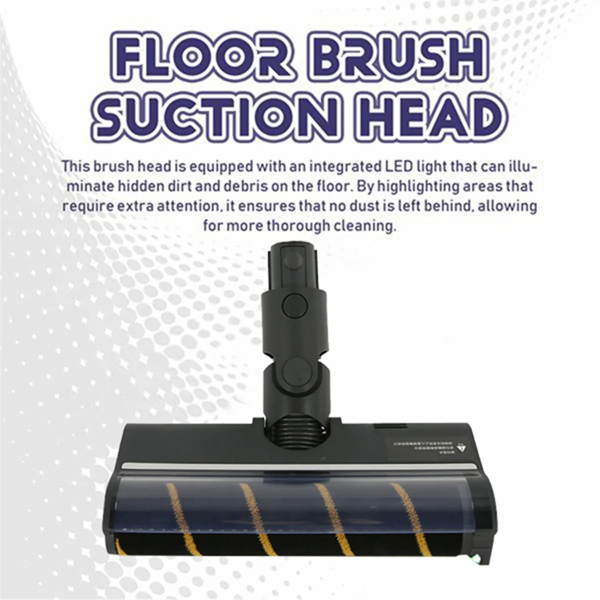 CLIM-For R20 V12 Pro V16S T20 T30 Handheld Wireless Vacuum Cleaner Hard Floor Brush Heads with Green Light