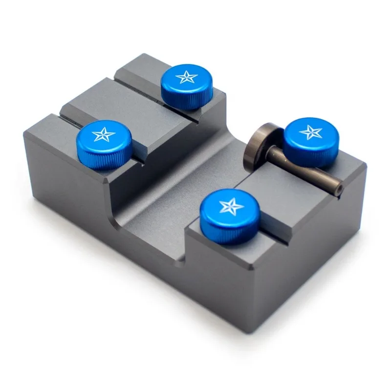 Dual-Station Gemstone Top Flat Polisher Aligning Fixture Universal Calibration Tool for 6.0/5.8mm Adapter Rods