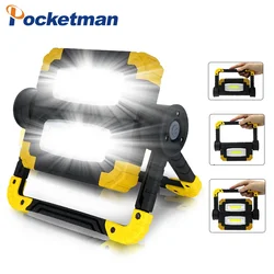 WorkLight 50000lm Led Portable Spotlight Waterproof Searchlight Led 150W Work Light use 4*AA Battery For Hunting Camping