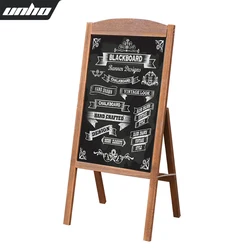 Wooden A Frame Chalkboard Sign Standing Pavement Chalkboard Easel Magnetic Blackboard Display Stand Sandwich Board