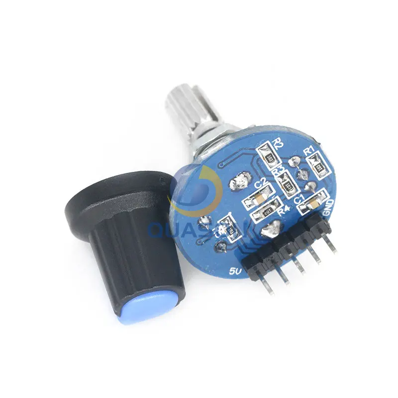 Rotary Encoder Module 5V Brick Sensor Development Round Audio Rotating Potentiometer Knob Cap forArduino