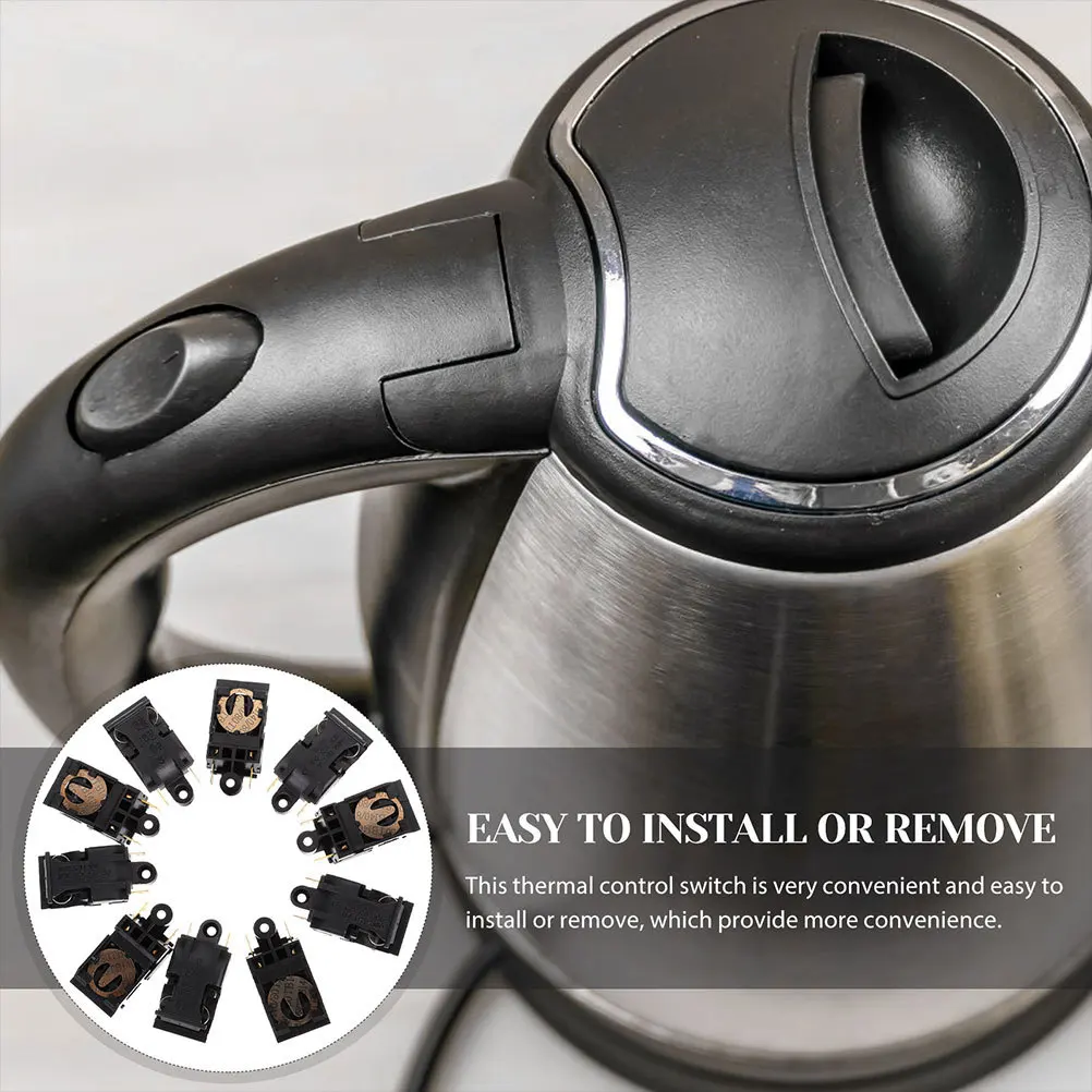 

6Pcs Electric Kettle Auto Thermal Control Switch Temperature for Home Longtime Use Stable Action Electric Kettle Thermal Fuse
