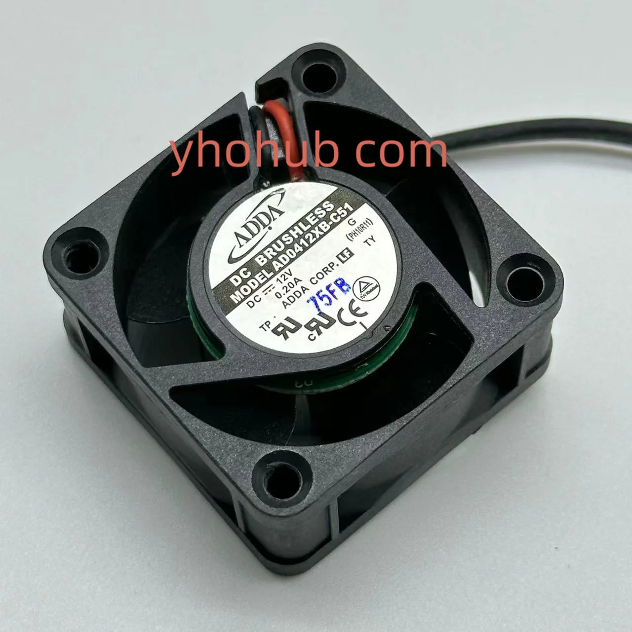 

ADDA AD0412XB-C51 Server Cooling Fan DC 12V 0.20A 40x40x20mm 2-Wire