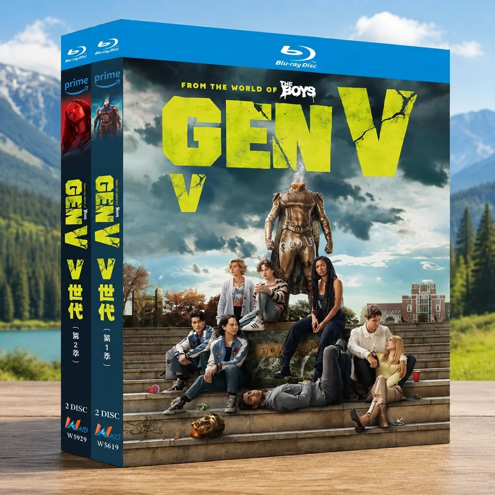 Blu-ray BD Discs High-Definition US TV Series Gen V Seasons 1-2 2025 4 Discs