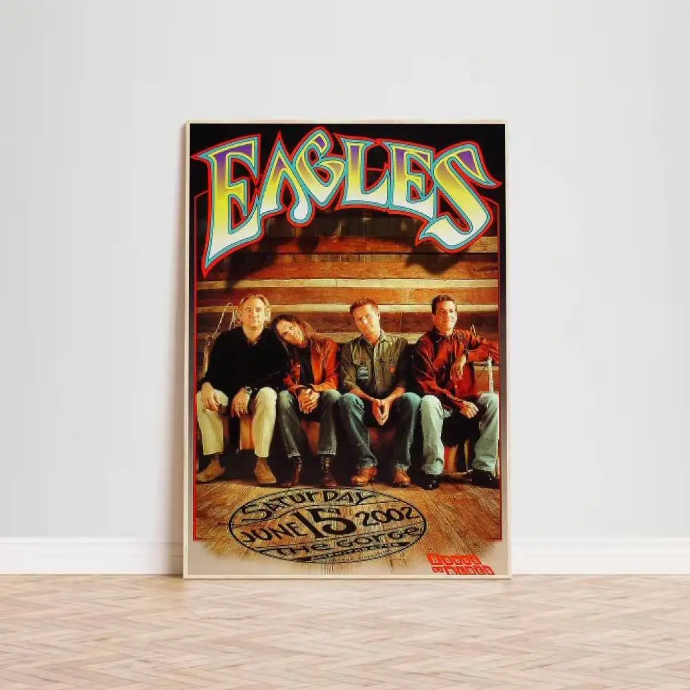 The Eagles Band Poster for Modern Decor in Home Offices, Bedrooms, Living Rooms, Kitchens, Bathrooms.
