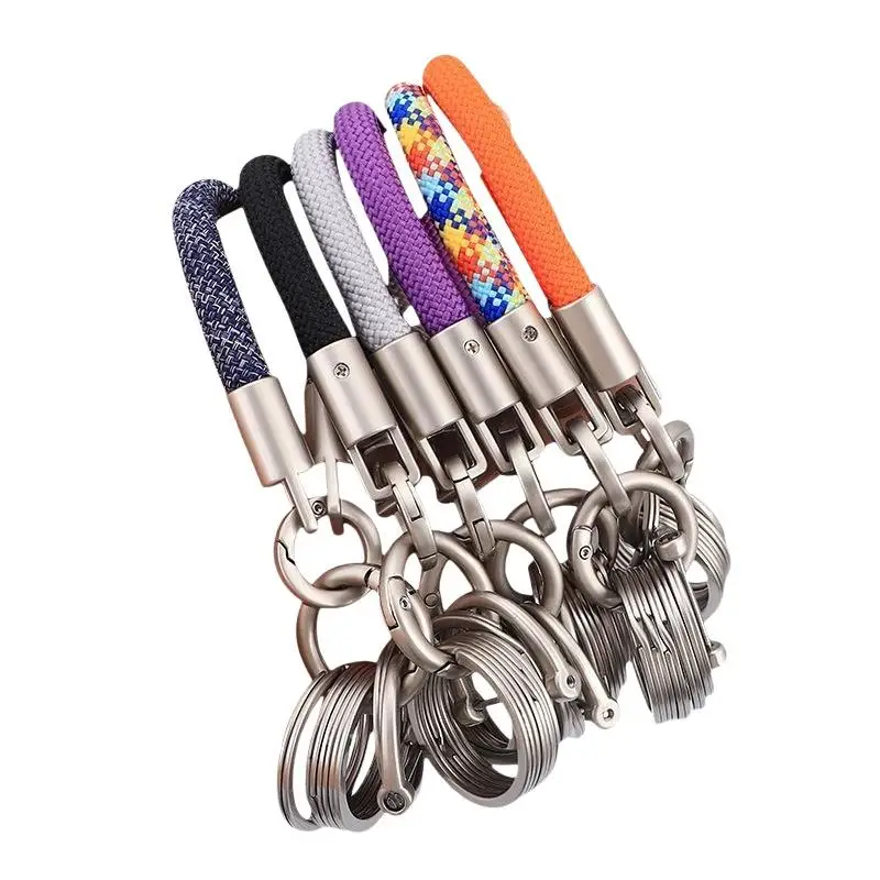 Short Lanyard Anti-Loss Keychain Multifunctional Classification Management Practical Birthday Gift for Teens Adults Daily Use
