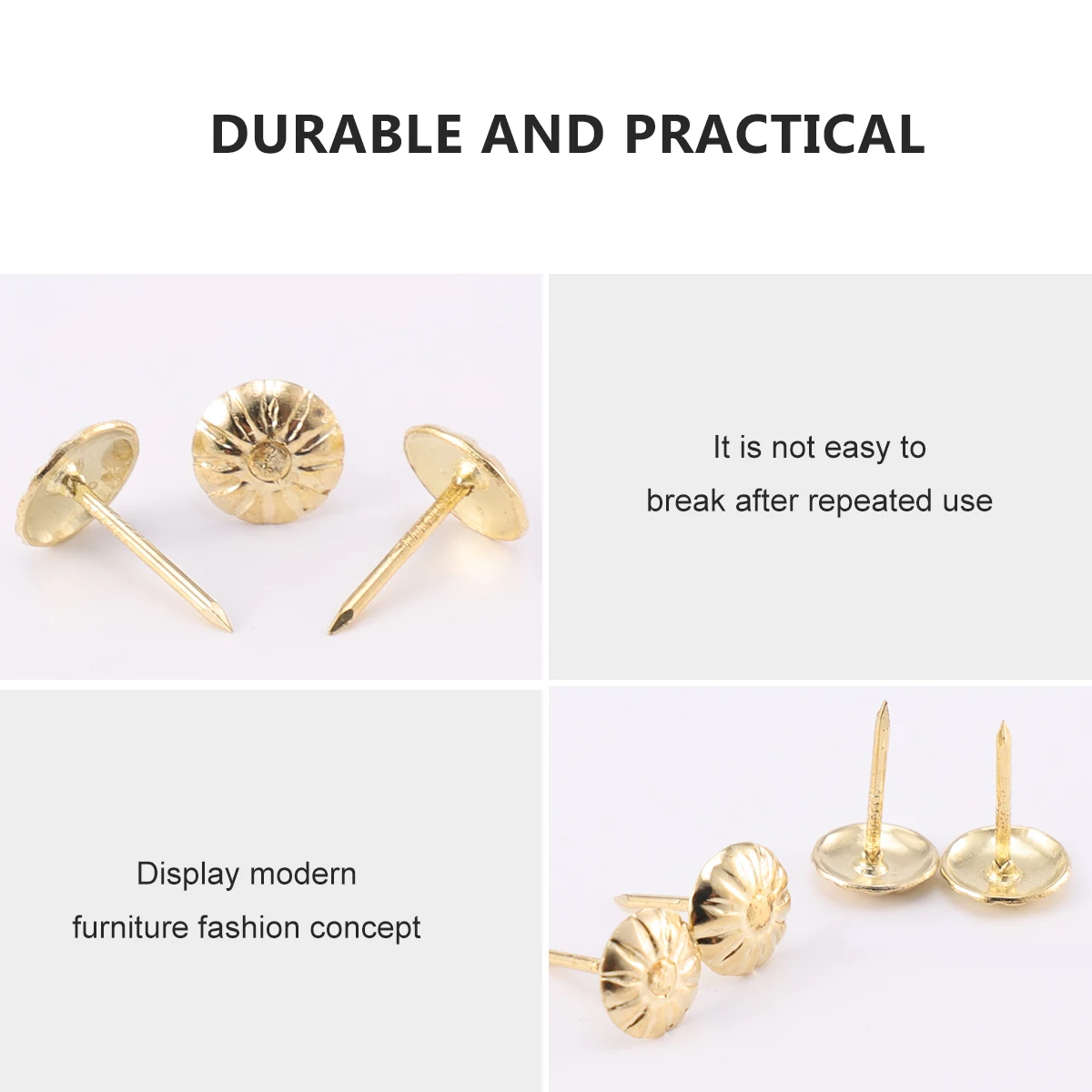 

500pcs 11X17Mm Iron Sofa Nails Bubble Nails Thumb Tack Furniture Decorative Door Nail Sturdy Round Shape Home
