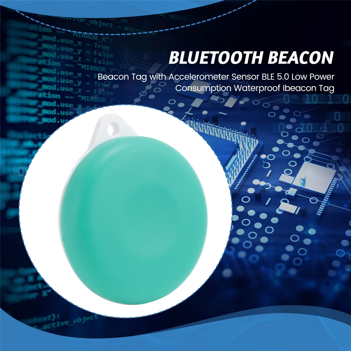 【마지막 기회!】가속도계 센서가 포함된 비콘 태그 BLE 5.0 저전력 소비 방수 Ibeacon 태그