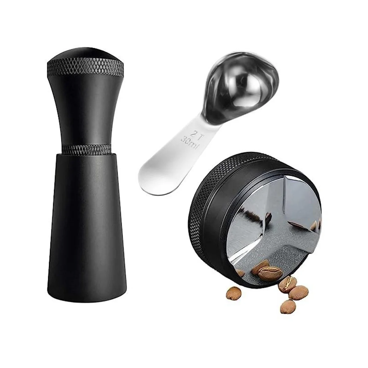 53 มม.304 สแตนเลส 3 มุมและฐานแบน Double HEAD ผงกาแฟ Tamper ESPRESSO Porfilter กรอง