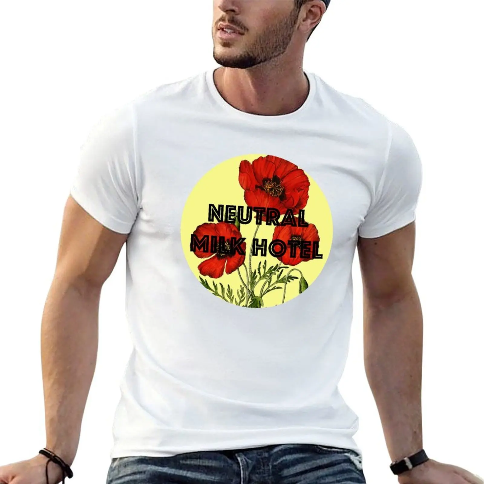 Neutral Milk Hotel T-Shirt vintage Louboutins t shirt men 100℅ cotton