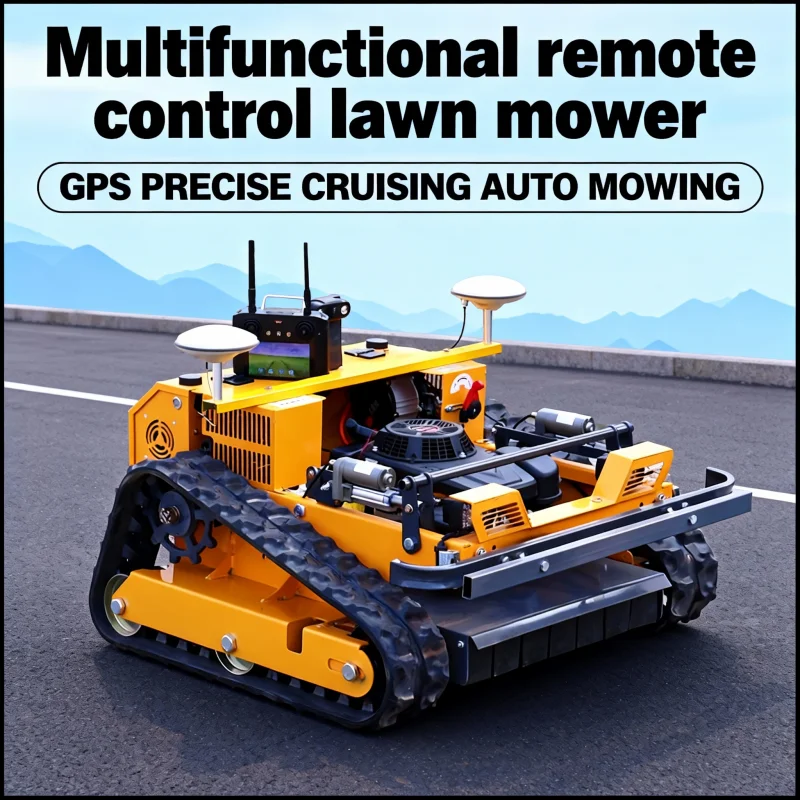 

Customized Mini Smart Self-Propelled Lawn Mower - GPS-Equipped Wholesale Price Rubber Crawler for Efficient Grass Cut