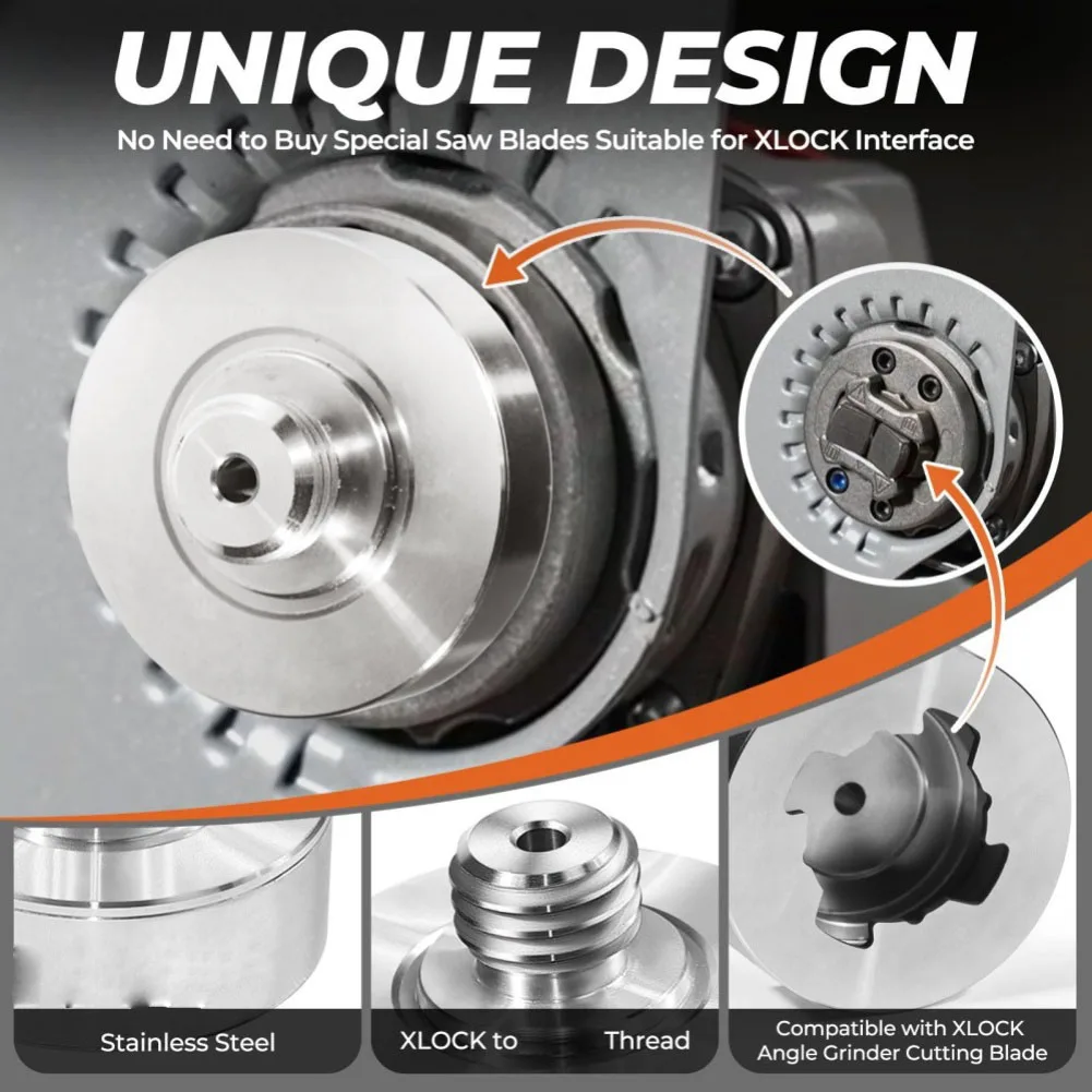 

2 шт. X Lock адаптер для шлифовальной машины с резьбой M10 для угловой шлифовальной машины, режущее лезвие, адаптер для преобразования угловой шлифовальной машины, часть электроинструмента