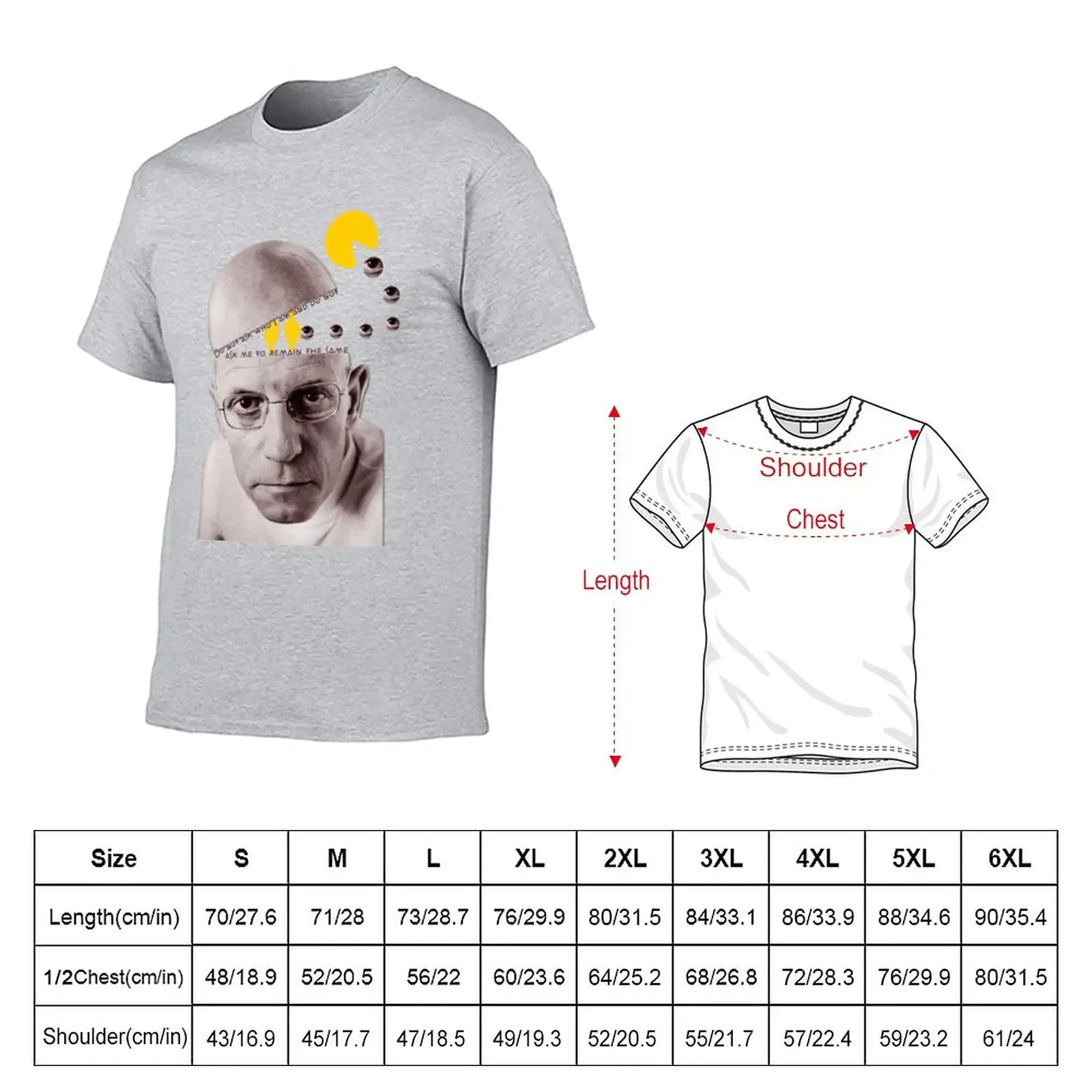 Michel Foucault T-Shirt anime clothes funnys designer t shirt men