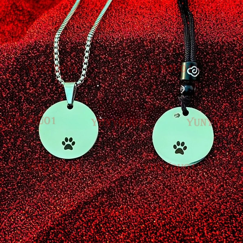 

Cute Dog Paw Paw Necklace Dog Tag Necklace Puppy Exclusive Puppy Tag