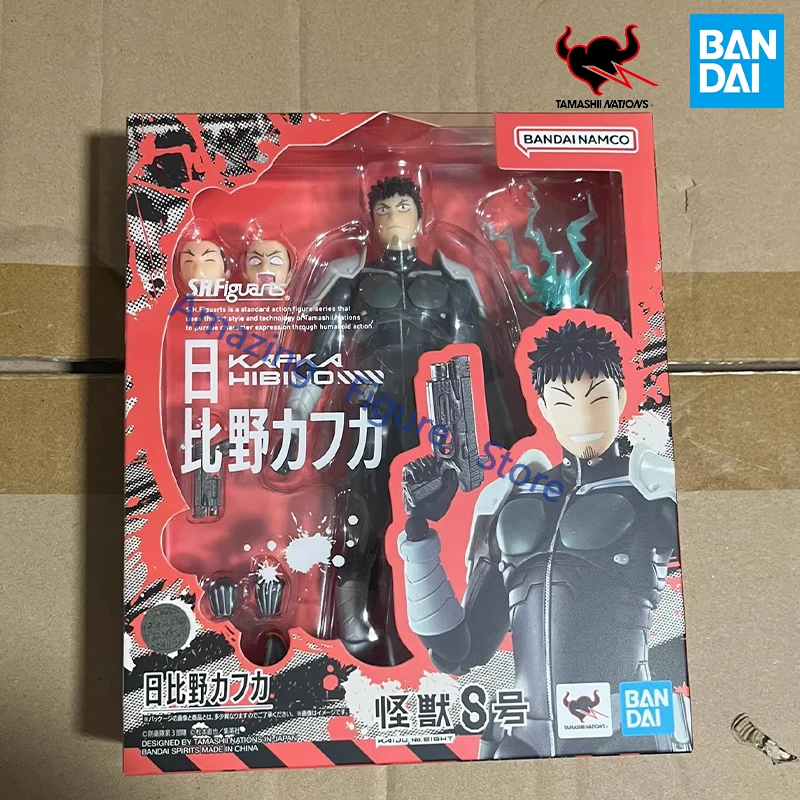 متوفر في المخزون بانداي SHF S.H.Figurats KAIJU NO.8 KAFKA HIBINO أنيمي الشكل كامل عمل الشكل الانتهاء من أطقم منمذجة لعبة هدية للأطفال