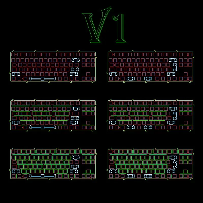WEIKAV Stars80V2 Keyboard Plate Custom FR4/POM/PC/PP/CF/Metal Keyboard Positioning Plate Enter Mechanical Keyboard Accessories