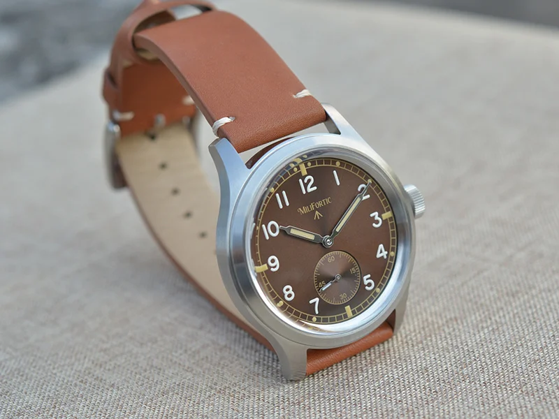 Milifort мужские часы-пилот 39 мм автоматические механические наручные часы в стиле милитари с сапфировым стеклом 100 м водонепроницаемые светящиеся ST1701 маленький секундный циферблат
