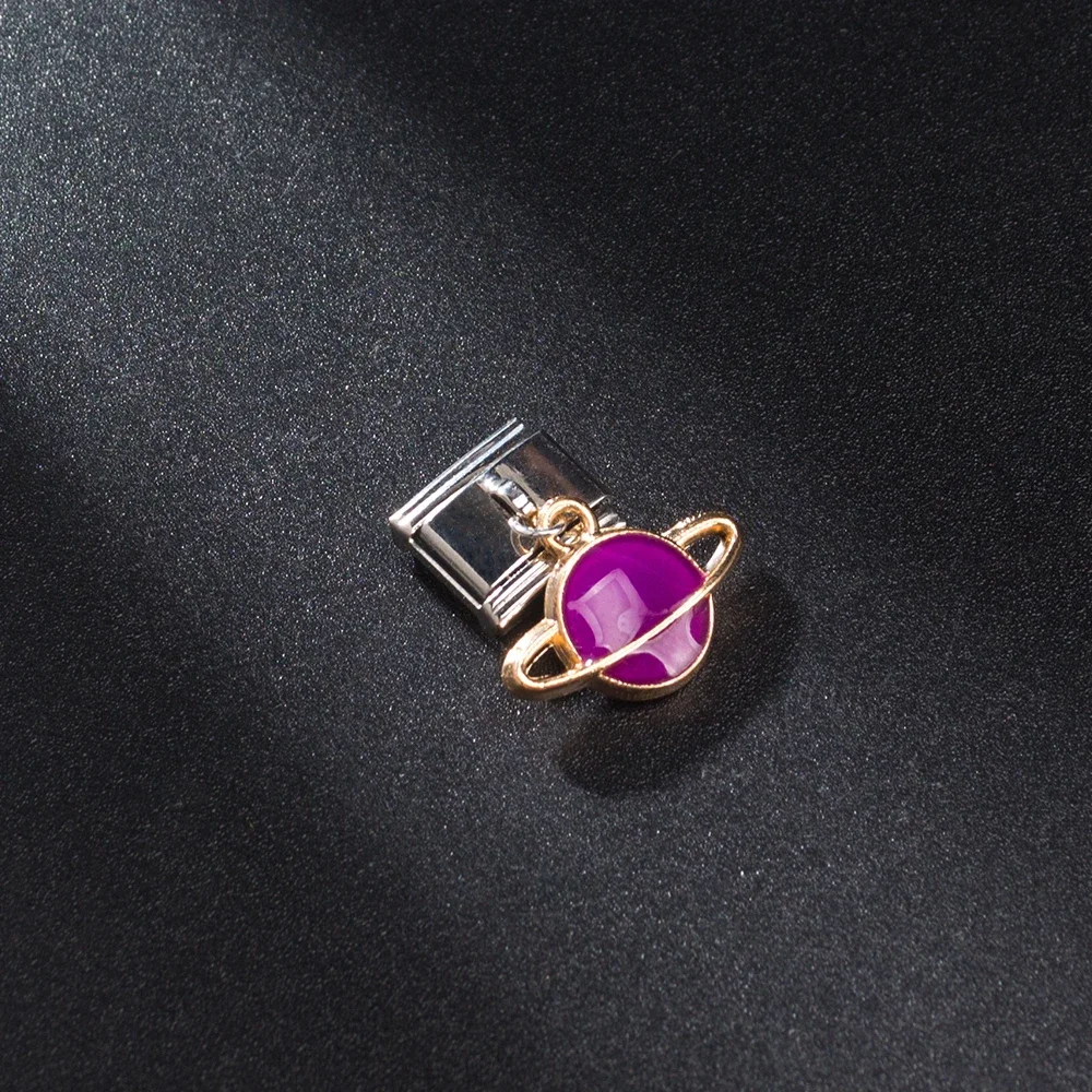 1pcs New Fashion Charm Fit 9mm Bracelet Jewellery Steel Italian Charm Bracelet Heart DIY Making Lovers Matching Gift