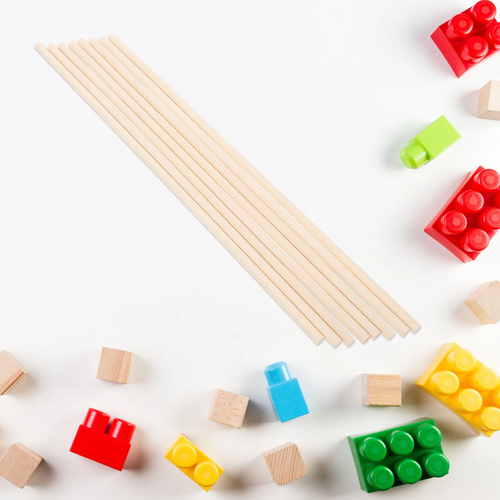 

50Pcs Wooden Rhythm Sticks Small Round Drum Sticks for Beginner Music Classroom Percussion Instruments Solid Rhythm Rods