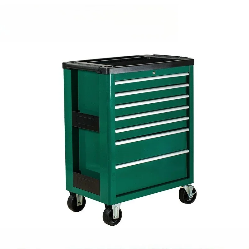 Tool cart drawer type, auto repair tool storage cabinet, multi-functional mobile car repair with wheels