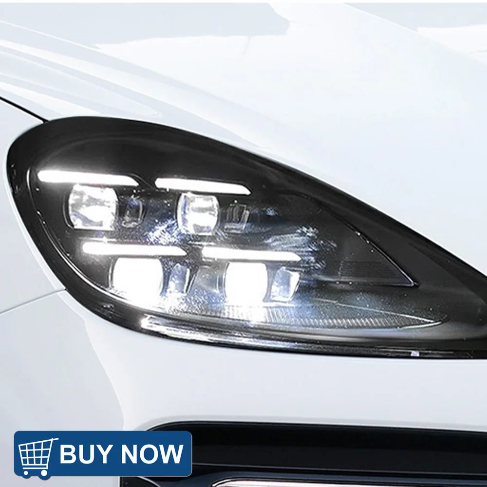 

For Porsche Cayenne 2018-2023 Auto Headlight Assembly Upgrade Car LED 4 Projector Lens Matrix Styling Style Design Accessories