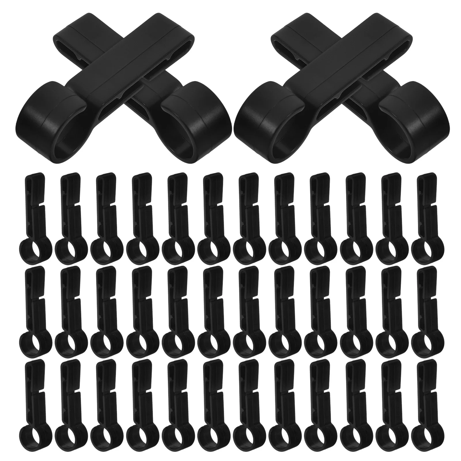 100 Uds Clips ganchos de plástico para faros casco Clips de luz accesorio duradero para uso en exteriores construcción