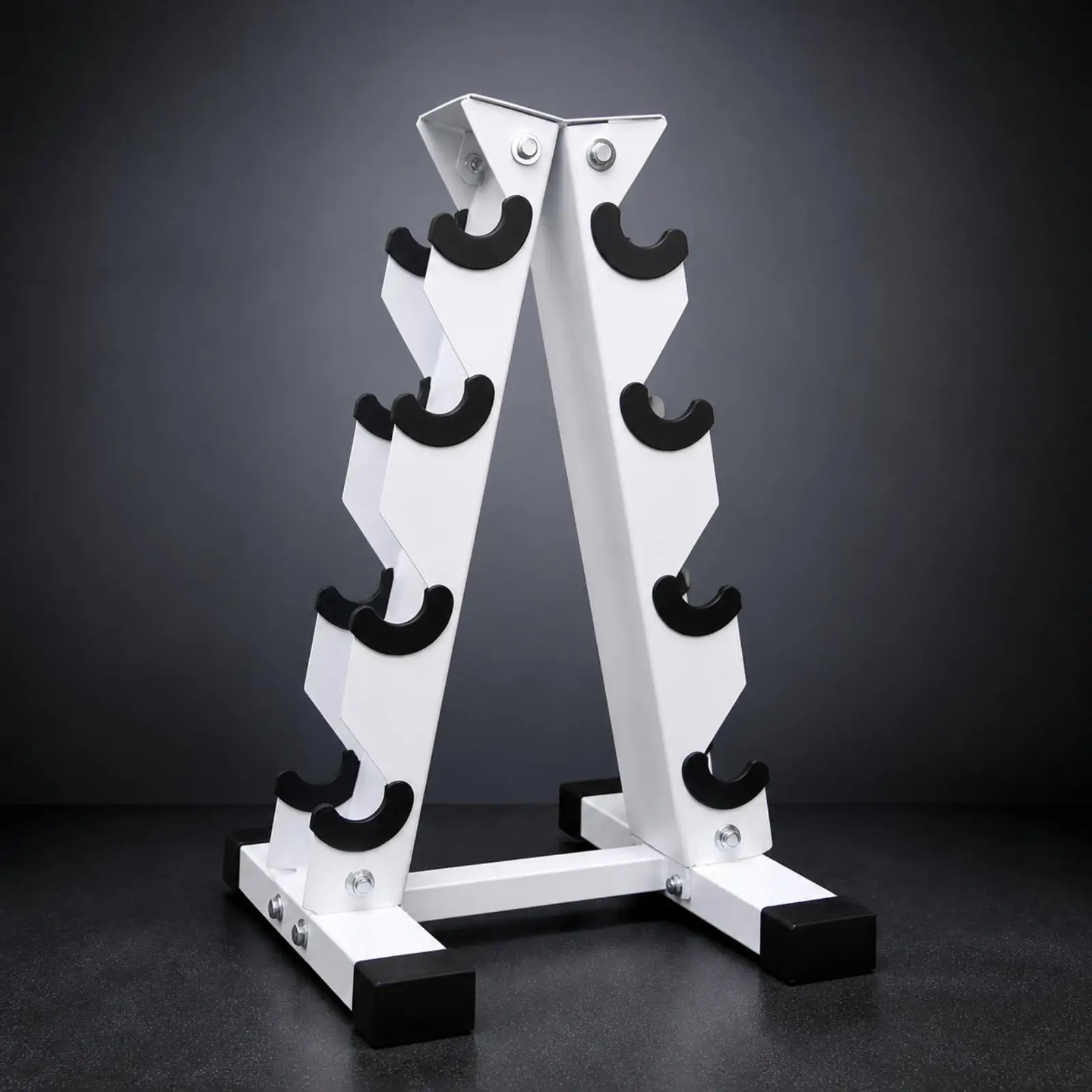 Inverted-V Dumbbell Storage Rack Stable Inverted-V Dumbbell Rack Heavy-Duty