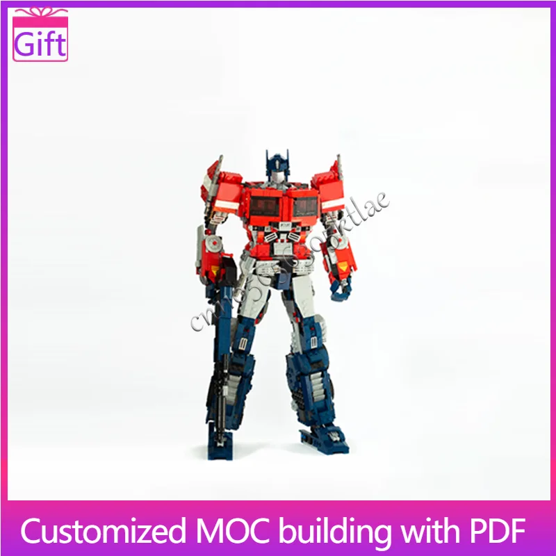 

1507 PCS MOC Creative Handsome Red Robot Building Blocks Model Educational DIY Assembly Toy For Boys Christmas And Birthday Gift