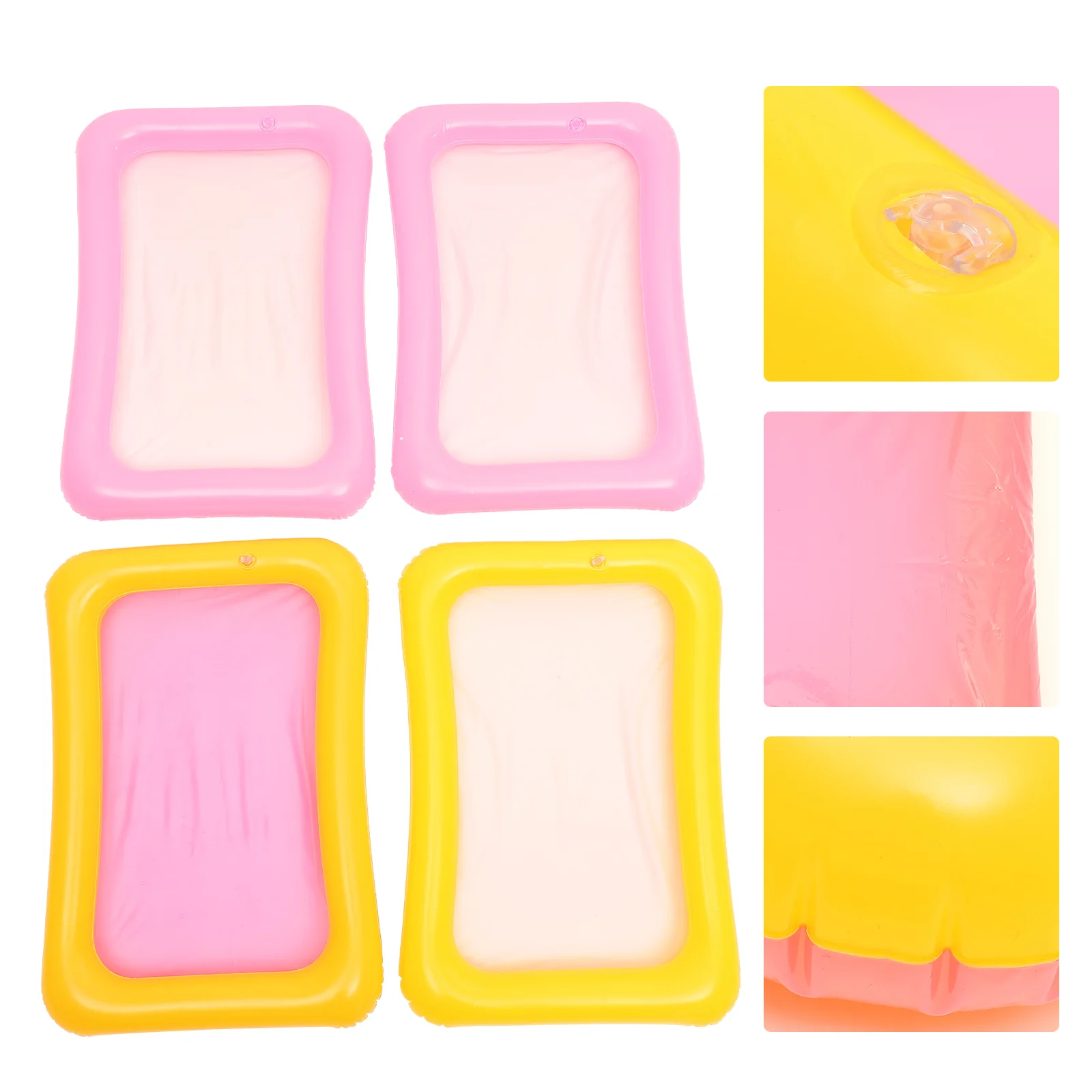 

4 Pcs Inflatable Ice Bar Kids Sand Tools Tray Toys Educational Playthings Toddler Beach Outdoor Playset Puzzle Molds