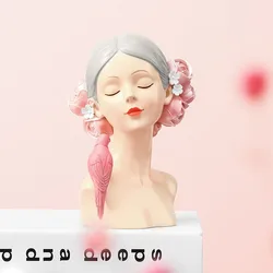 TingKe-Girl Statue Resin Sculpture, Modern Home Decoration Accessories, Creative Crafts, Birthday Gift, Korean