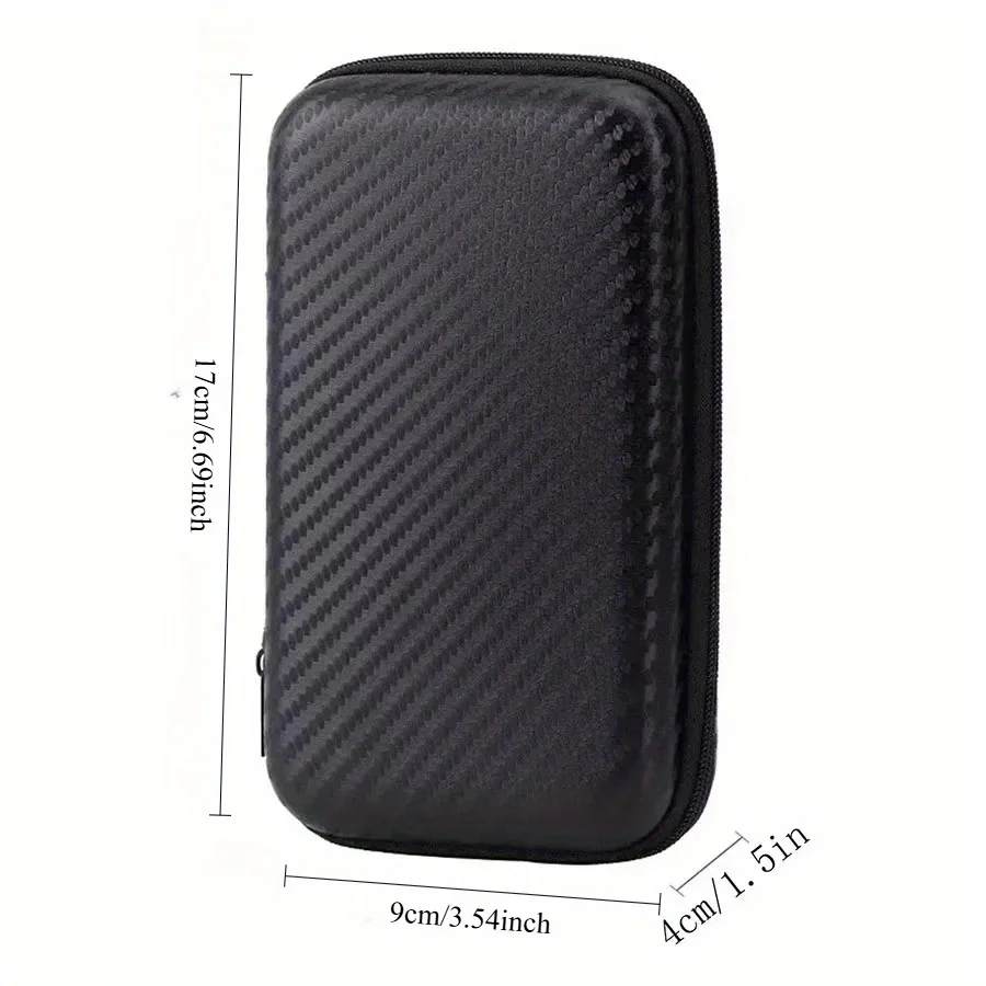 U Disk Data Cable Zipper Bag Mobile Phone Charger Protection Mobile Hard Disk Bag Storage Folding Storage Pocket