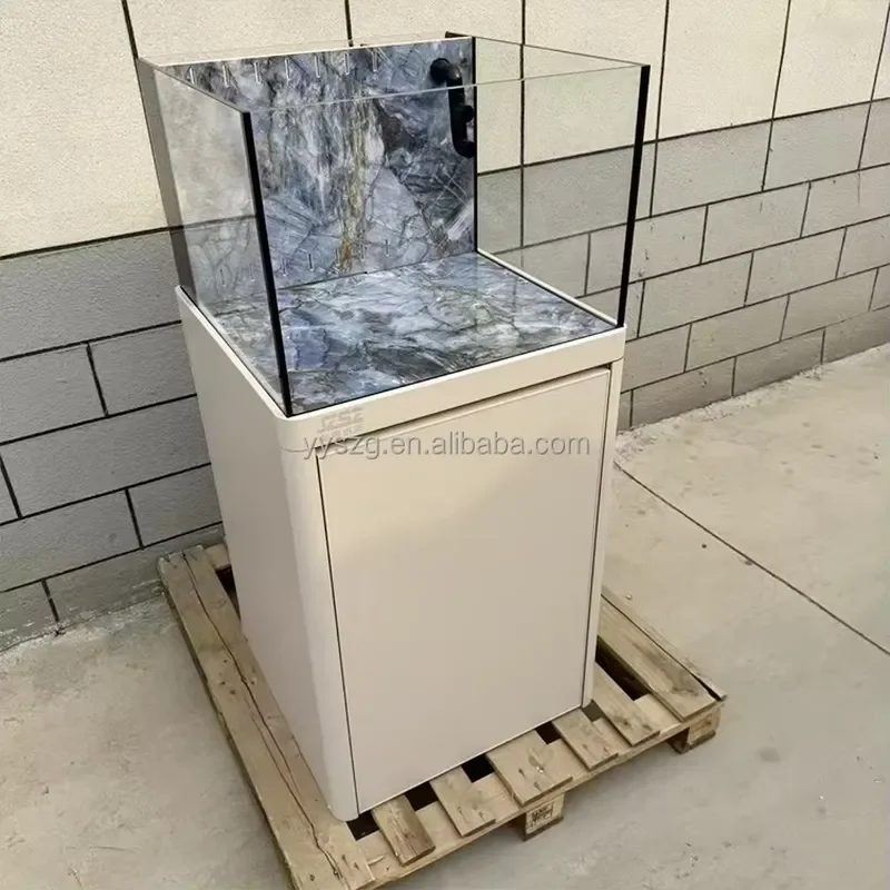 45 Gallons 280L Glass Rectangle Square Fish Tank Aquarium Complete Set Ultra Quiet Rimless Lightweight Eco Friendly Custom