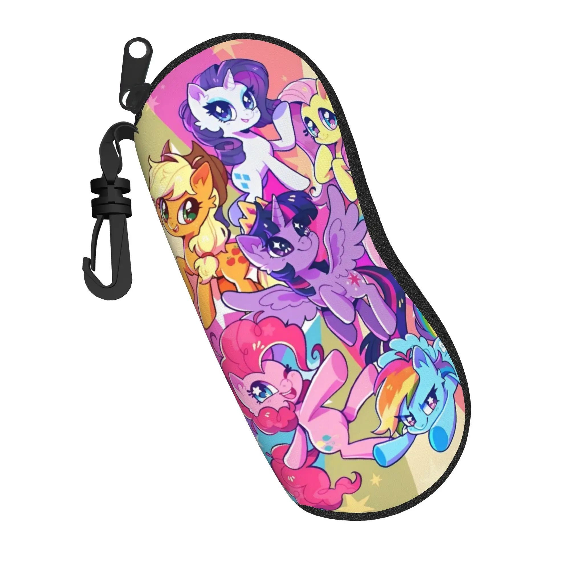Little Unicorn Horse Glasses Case Men Women Fashion Zipper Cartoon Glasses Storage Box Protector Eyeglasses Box