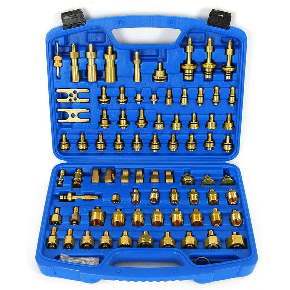 

Набор для проверки герметичности кондиционеров (77 предметов), детектор утечек для автомобилей, грузовиков и автокондиционеров