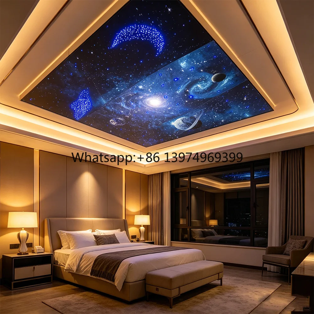 Hot Selling Quality LED Fiber Optic Star Light Ceiling Panel with IP66 Rating Remote & App Control Lightweight Design