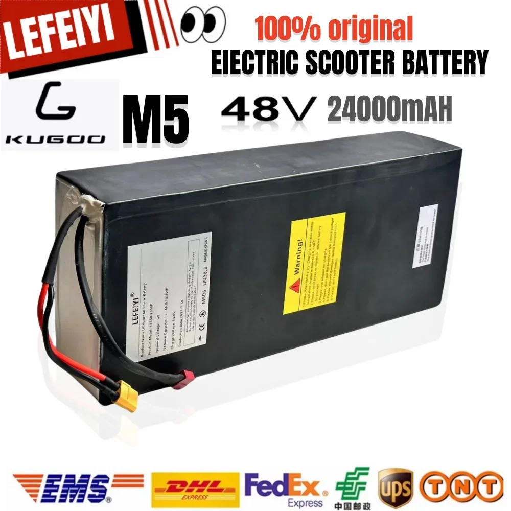 13S8P 48V 24AH لـ Kugoo M5 Kirin سكوتر كهربائي بطارية ليثيوم أصلية 1000W، 1500W مع MBS