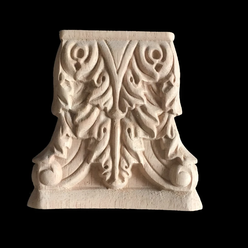 New Hot Rome Wood Wardrobe Decorative Corbel Applique Stigma Carved Shavings Wedding Decoration Miniaturas Craft Home Decor