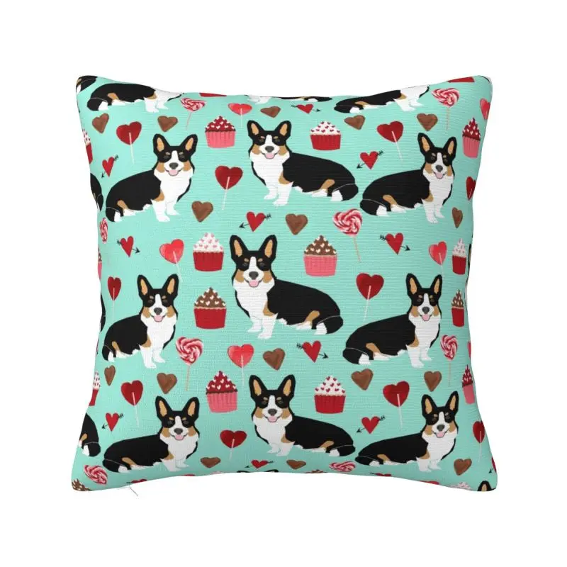 Welsh Corgi Dog Throw Pillow Covers Bedroom Decoration 3D Printed Sofa Chair Cushion Cover Polyester Soft Pillowslip Dakimakura