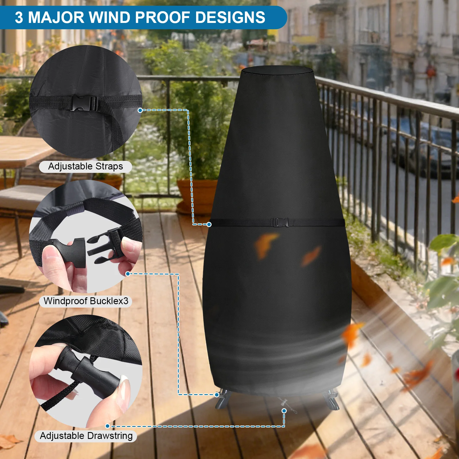 Thumbnail 3 - #14 Latest Patio Heater Covers Offers