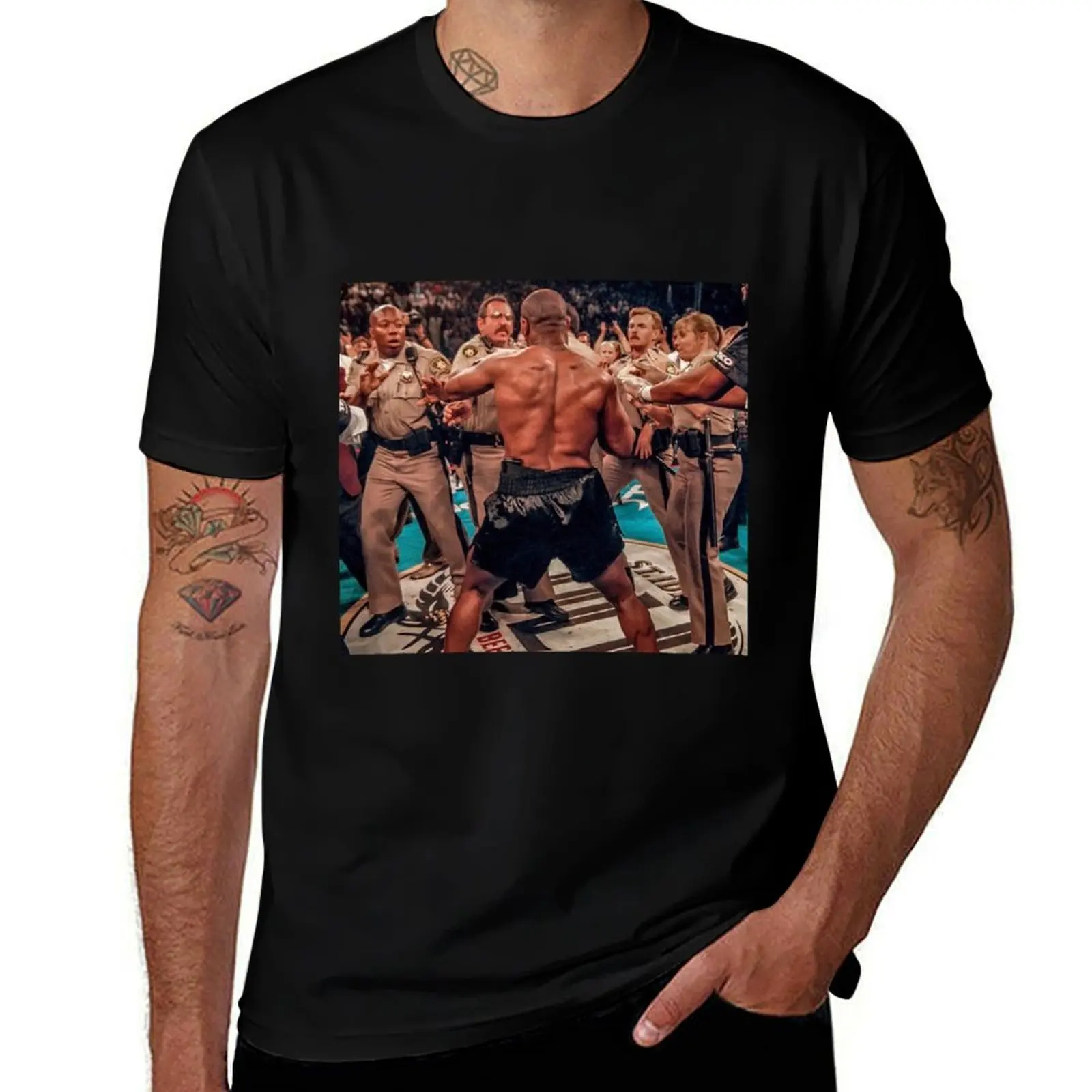 

Футболка Tyson Brawl, дизайнерские футболки для мужчин, хлопковая мягкая футболка