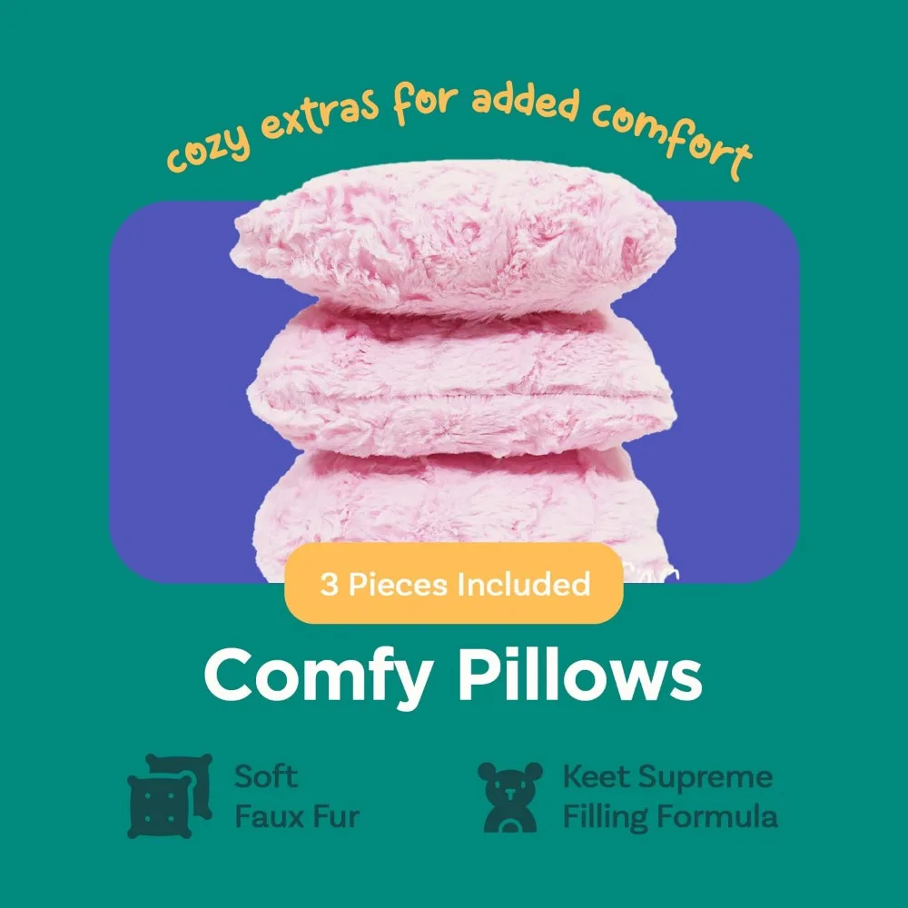 Estofamento de microcamurça macia, assento ergonômico e acolchoado, sofás infantis