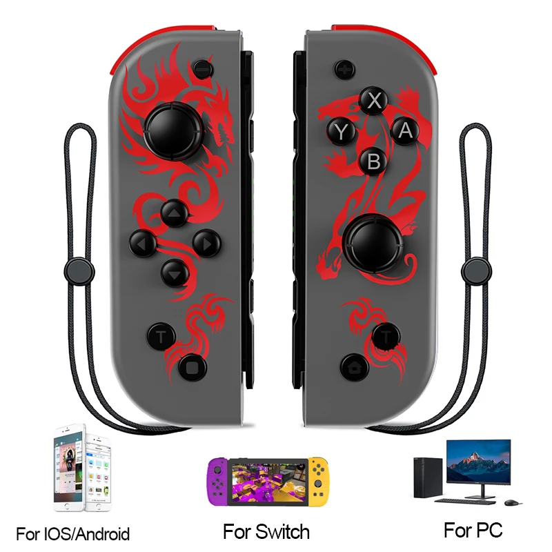 Joypad For Nintendo Switch - Turbo Vibration Wake-up Function,PC/Phone Game Wireless Controller,Video Gamepad  - Dragon Animal