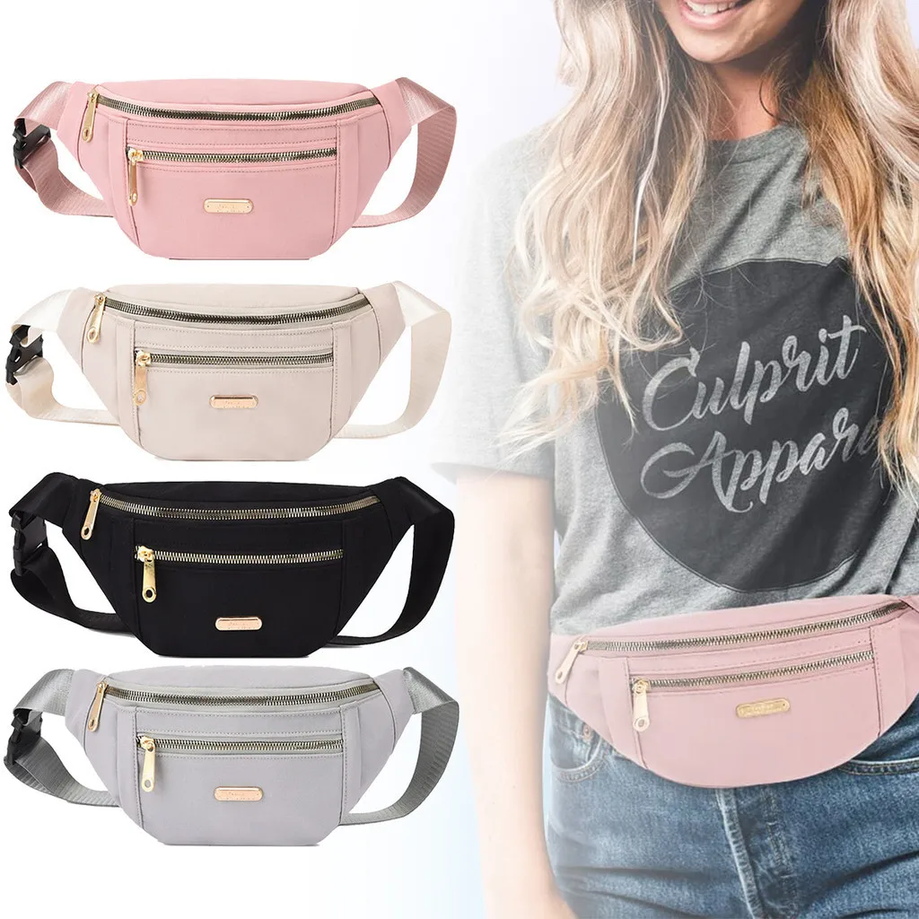 

2024 New Waist Women Fanny Pack Belt Pocket Ladies Belly Money Pouch Fashion Purse Trend Casual Crossbody Chest Bag