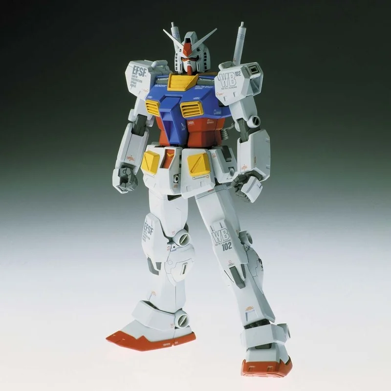 Bandai – Kit de modèles Gundam authentiques, figurine d'anime MG 1/100 RX-78-2 Ver.Ka Collection Gunpla, jouets d'action pour enfants