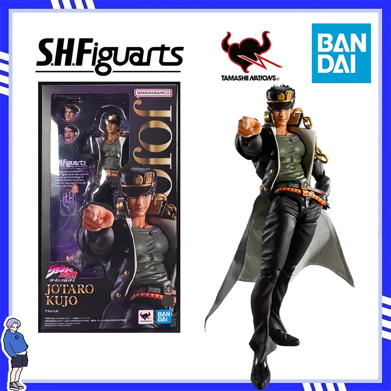 

Original BANDAI JoJo's Bizarre Adventure S.H.Figuarts SHF Jotaro Kujo Action Figures Ornament Collectible Model Toy