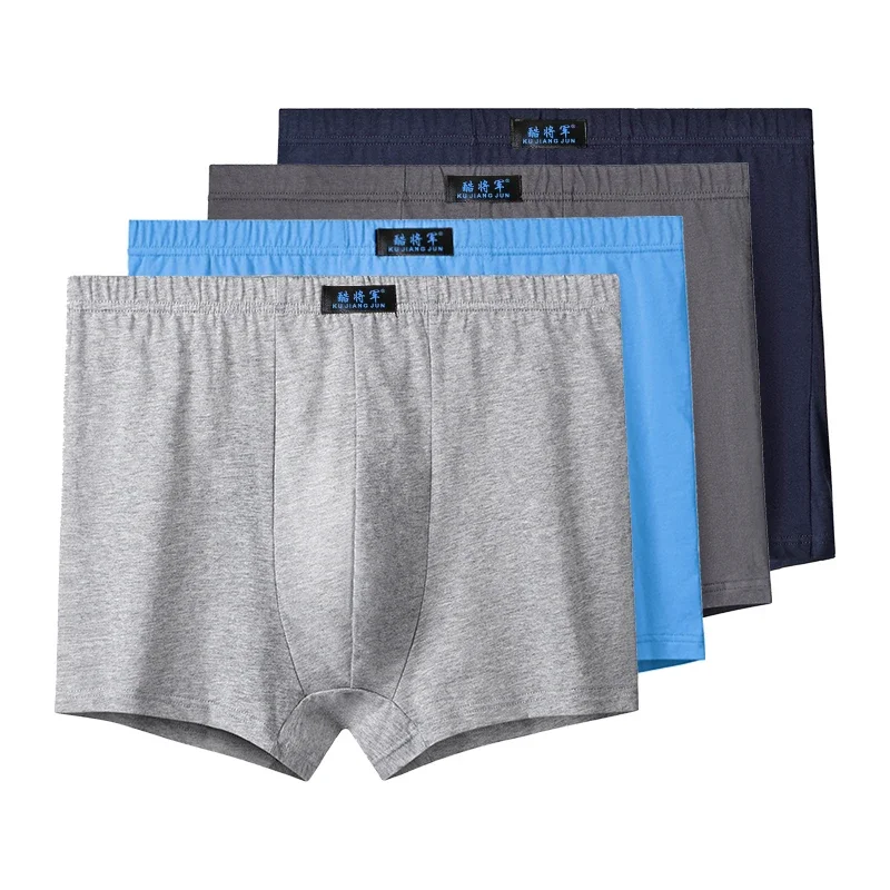 

Men's Underwear Male Boxer Shorts, Solid Cotton Breathable Underpants, Large Size Boxer Shorts for Men Comfortable Intimate Wear