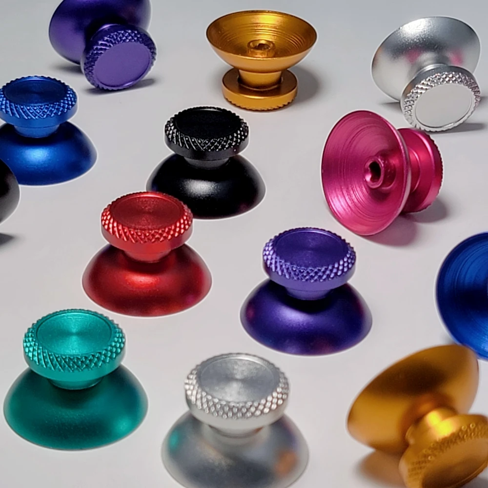 2/10 قطعة سبائك الألومنيوم التناظرية عصا التحكم Thumbstick قبضة غطاء ل PS5 تحكم غمبد اكسسوارات استبدال قبعات الروك #5