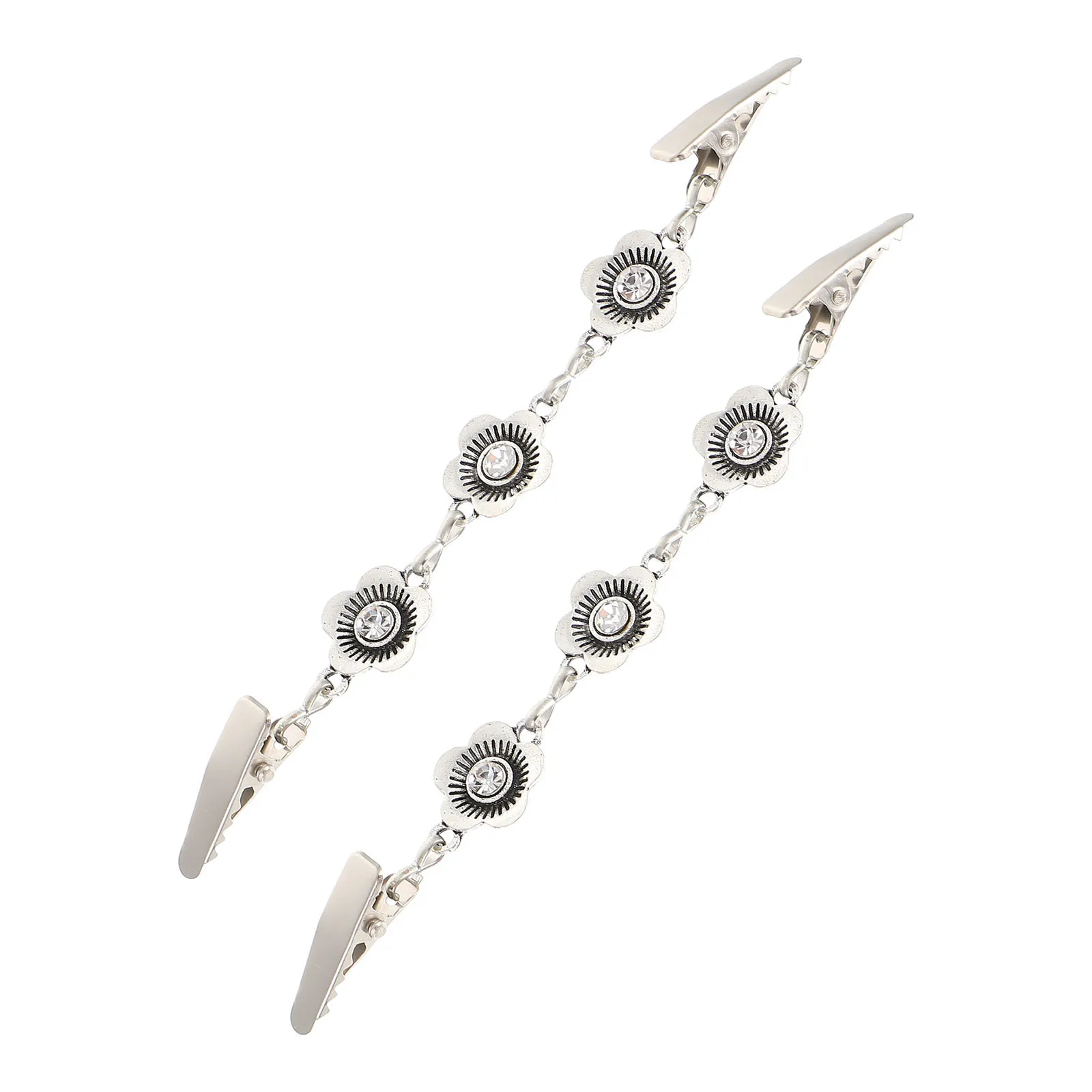 2 قطعة مقاطع زهرة للنساء شال سترة طوق دبابيس الرجعية سترة كليب فستان عتيق قميص اكسسوارات كيب دبابيس