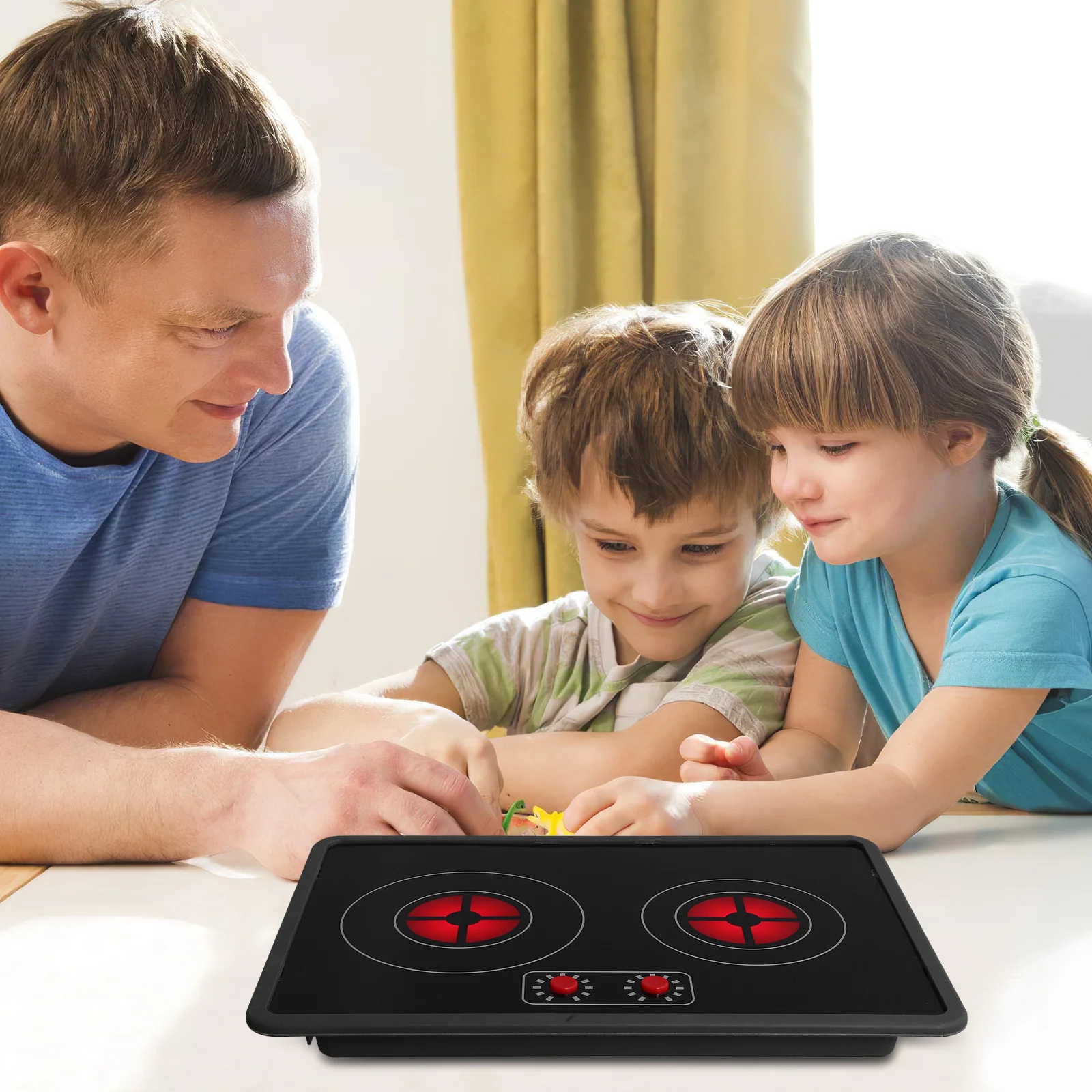 1 Juego de cocina para niños: cocina realista para juego de imitación con sonido ligero, cocina interactiva para niños, juego de rol portátil