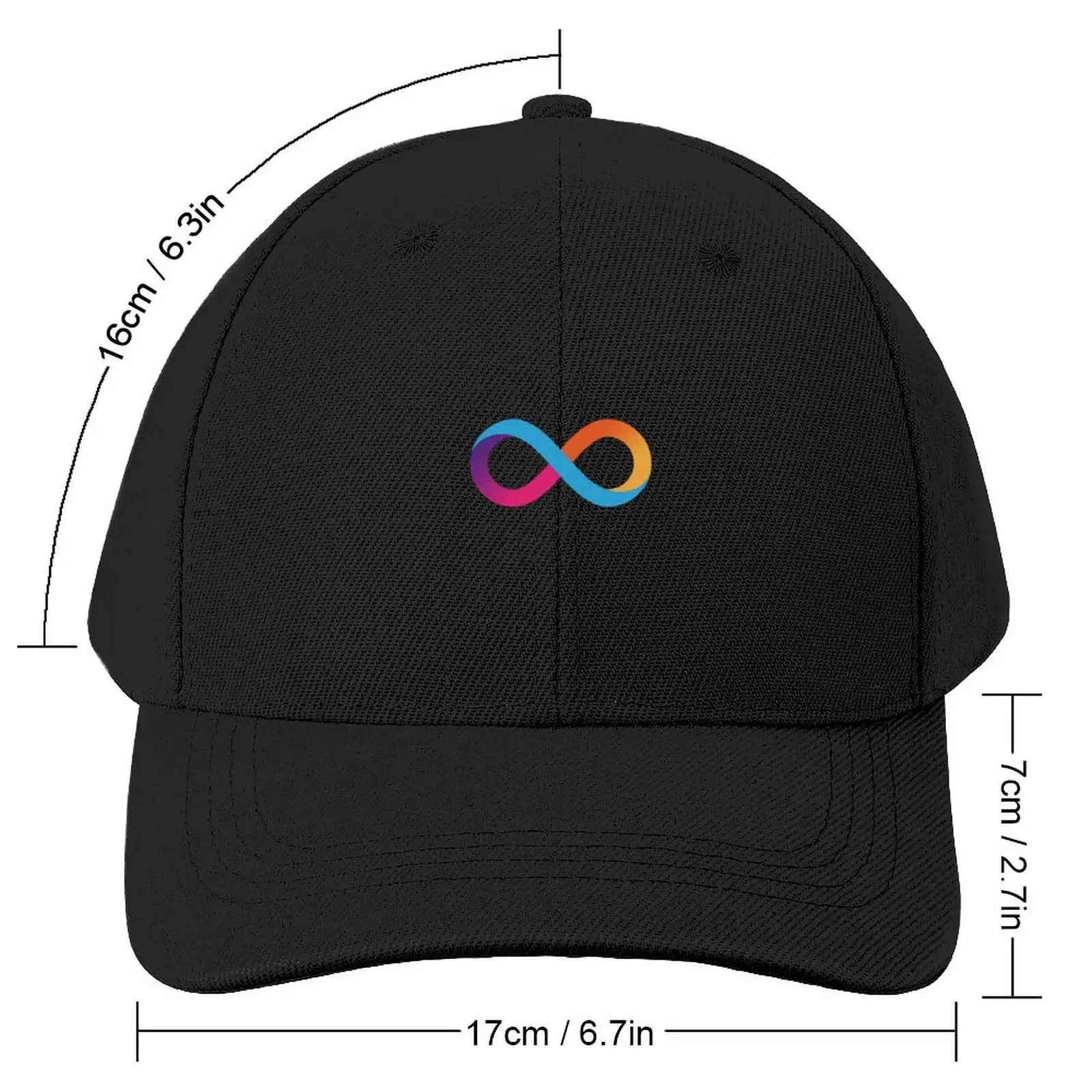 Mobius Rainbow ICP (Internet Computer Protocol) Cryptocurrency Baseball Cap Hat Man For The Sun Golf Wear Caps For Women Men's